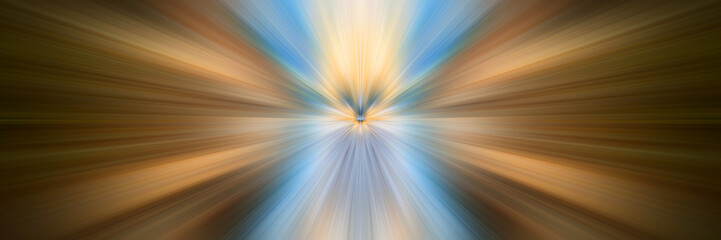 Dynamic lines of light. Light from central point. Bright flash of light. Dynamic movement in space.