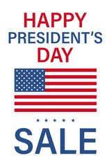 happy president's day poster banner template vector