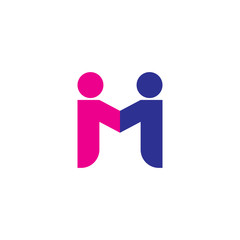 M Letter Logo Template