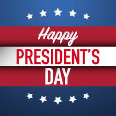 happy president's day poster banner template vector
