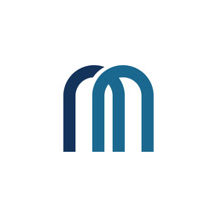 M Letter Logo Template