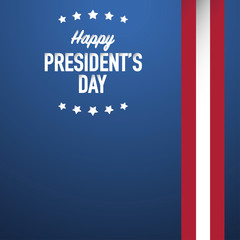 happy president's day poster banner template vector