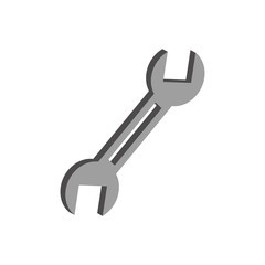 Wrench icon.3d vector illustration and isometric view.