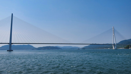 しまなみ海道　瀬戸内海　海　橋