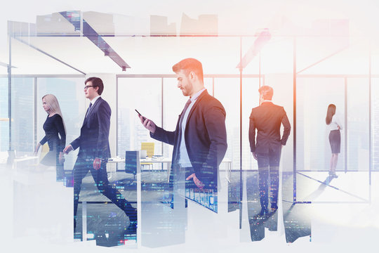 Business people in office. Corporate life - Powered by Adobe