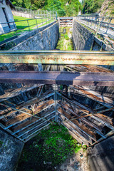 The locks of the Adda designed by Leonardo Da Vinci