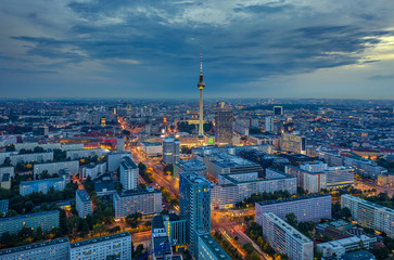 Berlin skyline in the night. Germany