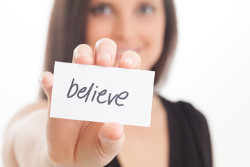 Believe in christ, clean and contemporary