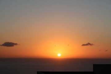 sunset at the sea