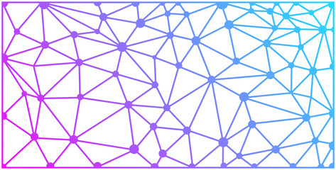 Abstract polygonal space low poly dark background with connecting dots and lines. Connection structure.