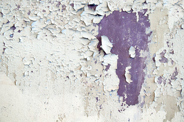 old wall with peeling paint