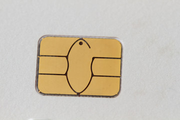 Closeup image of white credit card.