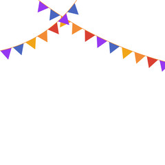 Party background carnival flags with place for text