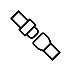 Seat belt icon design template, vector icon designed in line style, editable stroke icon on white background, can be used for web and various needs of your project
