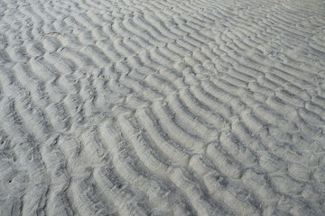 rippled water effect on sand, beach closeup for backgrounds