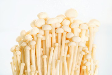 Enoki mushroom.