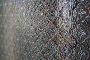 Vintage window glass pattern design