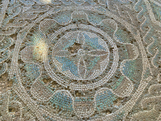 Fototapeta na wymiar The mosaics of the Roman villa of Casignana, in Calabria.