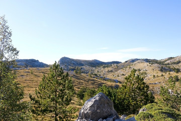 Beautiful landscape on Biokovo mountain in Dalmatia, Croatia.