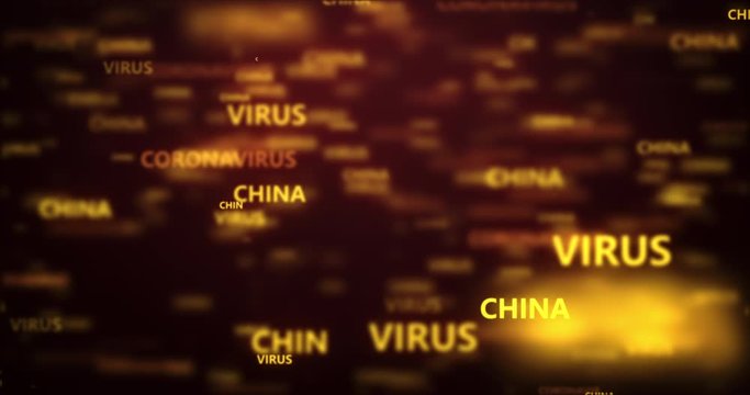 Coronavirus 2019-nCov novel coronavirus concept motion background.