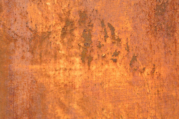 Rusty metal door. Rusty metal texture. Corrosion.