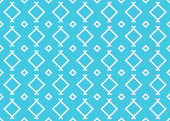 Fototapeta premium Seamless geometric pattern design illustration. Background texture. In blue, white colors.