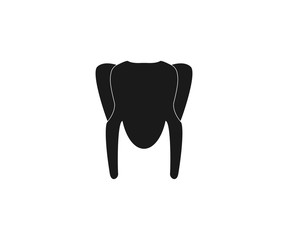 Turkey, dinner icon. Vector illustration, flat design.