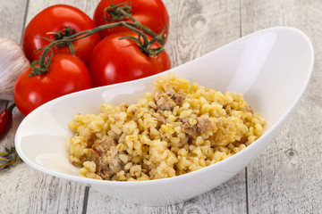 Bulgur with meat