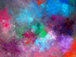 abstract chaotic fractal background 3D rendering illustration