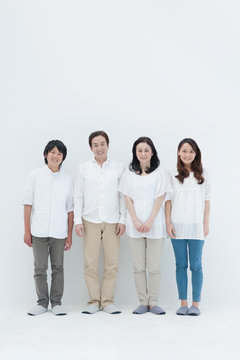 Studio portrait of family