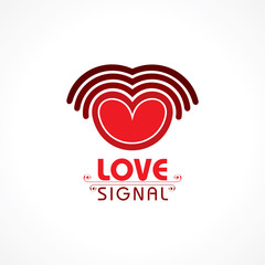 Illustration of Happy Valentines Day Greeting