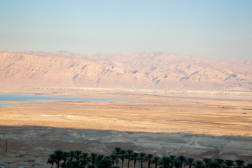 View of the Dead Sea from Massada, Israel