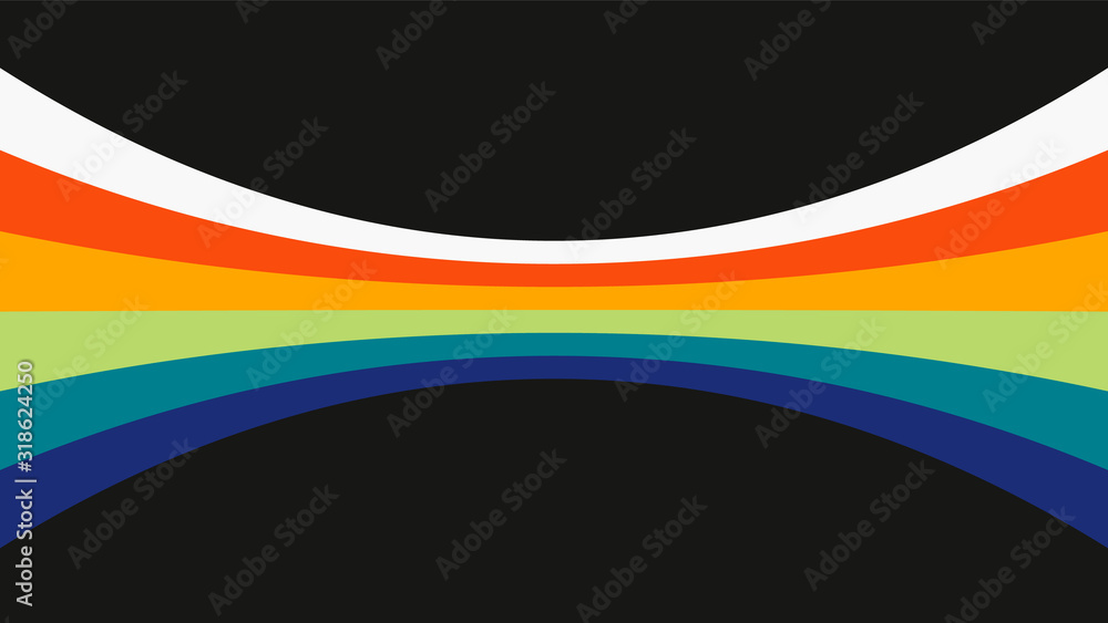 Poster Vector retro background template with place for your text. Simple retro background. Vector illustration.