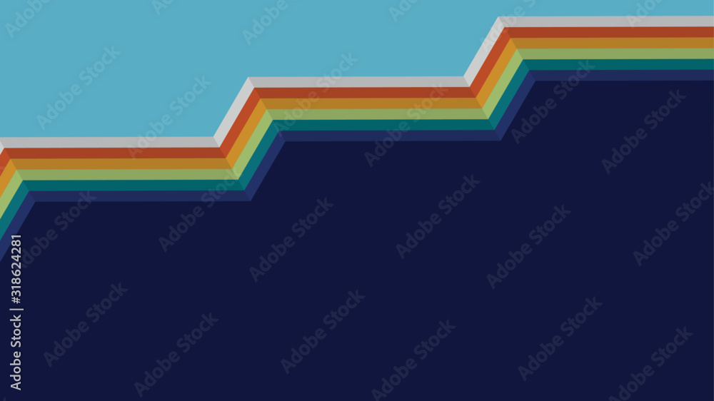 Poster Vector retro background template with place for your text. Simple retro background. Vector illustration.