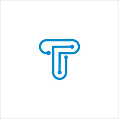  Letter T logo icon design template elements