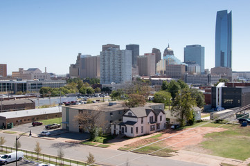 Oklahoma City, Oklahoma, USA downtown skyline.