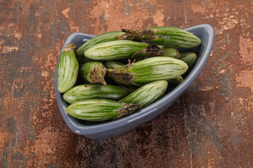 Green asian eggplant