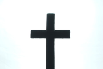 cross on a white background