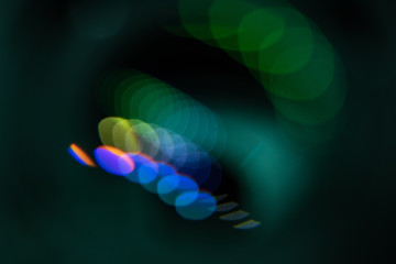 Multicolored abstract round highlights