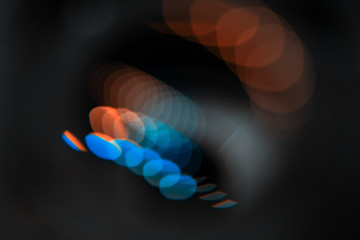 Multicolored abstract round highlights