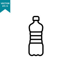 Fototapeta premium water bottle icon, flat design best bottle icon 