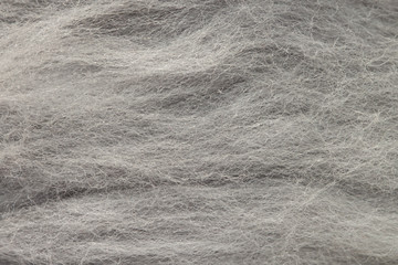 Soft animal grey wool pattern background macro