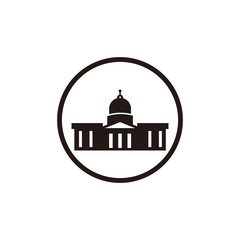 Capitol Building vector icon symbol illustration