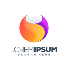 circle logo design vector illustration