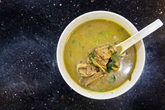 Sup Kambing, Or Mutton Soup, Popular Soup At Mamak Restaurant