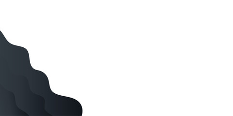 Abstract background black gradient for presentation design. Modern vector Illustration with wave effect. Suit for business, corporate, institution, conference, party, festive, seminar, and talks.