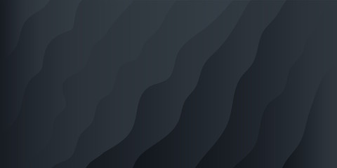 Abstract background black gradient for presentation design. Modern vector Illustration with wave effect. Suit for business, corporate, institution, conference, party, festive, seminar, and talks.