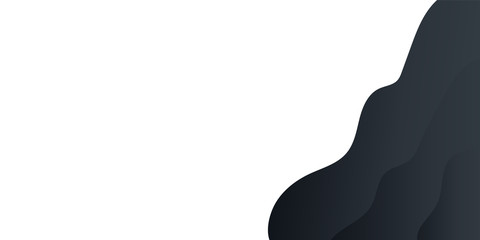 Abstract background black gradient for presentation design. Modern vector Illustration with wave effect. Suit for business, corporate, institution, conference, party, festive, seminar, and talks.