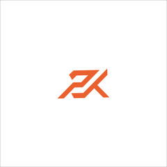 PK Letter Logo Design Template - obrazy, fototapety, plakaty