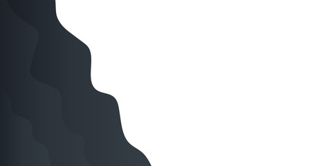 Abstract background black gradient for presentation design. Modern vector Illustration with wave effect. Suit for business, corporate, institution, conference, party, festive, seminar, and talks.